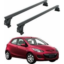 Mazda 2 Series 2007-2015 Tavan Taşıyıcı Ara Barlar – Vidalı Montaj, Toros Fix Pro, Siyah