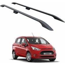 Ford B Max B232 2013-2016 Araç Üstü Alüminyum Tavan Yan Rayları Plus Serisi - Siyah