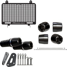 Honda Cb 750 Hornet Uyumlu 3'lü Koruma Paketi (Gümüş)