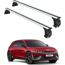 auto paw Hyundai İoniq 5 2022-2024 Oluksuz Üst Tavan Portbagaj Taşıyıcı Ara Atkısı Toros Serisi Pro 4 Gri