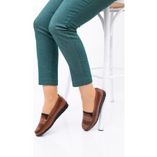 ERN SHOES Tam Ortopedik Hafif Kadın Ayakkabısı Suni Deri Düz Taban Günlük Kullanım İçin