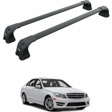 Mercedes C Sedan W204 2007-2014 Portbagaj Taşıyıcı Ara Atkı Aparatı Paw Pro 3 Siyah