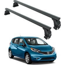 auto paw Nissan Versa Hb 2014-2019 Oluksuz Üst Tavan Portbagaj Taşıyıcı Ara Atkısı Toros Serisi Pro 4 Siyah