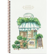 Keskin Color A4 Çizgili Spiralli La Plume Shop Defter - Yeşil