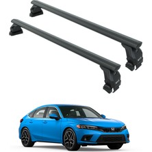 auto paw Honda Civic Hatchback 2021-2025 Oluksuz Üst Tavan Portbagaj Taşıyıcı Ara Atkısı Toros Serisi Pro 4 Siyah