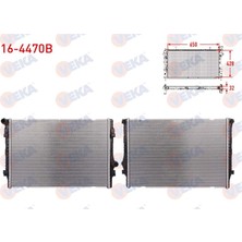 VEKA-16-4470B - Su Radyatoru Brazıng Vw Golf Vıı 2.0 Gtı 12-20/ Arteon 2.0 Tsı 17-/ Passat (3g2) 2.0 Tsı 15-/ Tıguan (Ad1) 2.0 Tsı 16-/ Leon (5f1) 2.0 Cupra 13-20/ A3 (8V1) 2.0 Tfsı 14-20/