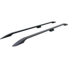 Mercedes Citan 2012-2021 Araç Üstü Alüminyum Tavan Yan Rayları Plus Serisi - Siyah