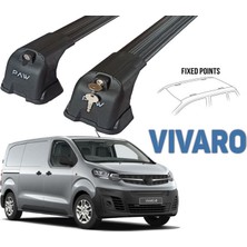 Opel&vauxhall Vivaro (X82) Van Swb 2017-2025 2 Pcs Roof Rack + 2 Pcs Cross Bars Aluminum Gri