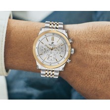 Beverly Hills Polo Club BP3142X.330 Erkek Kol Saati – Silver Gold Çelik Kasa ve Kordon, Multifonksiyon Quartz Mekanizma