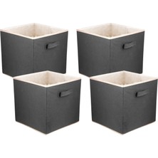 4'lü Dolap Içi Düzenleyici , Çamaşır Oyuncak Saklama Kutusu Sepet Organizer 30X30X30