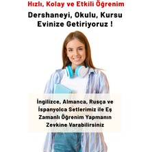 Ingilizce + Almanca + Rusça + Ispanyolca Eğitim Setleri ve Kitapları, 4 Dilde Hızlı ve Etkili Eğitim