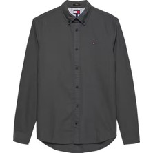 Erkek Regular Fit Düğmeli Yaka Oxford Gömlek - Siyah