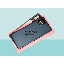 Tkgz - Samsung Galaxy M32 Full Kasa Arka Kapak Batarya Kapağı - Siyah