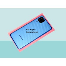 Tkgz - Samsung Galaxy M12 Full Kasa Arka Kapak Batarya Kapağı - Mavi