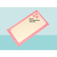 Tkgz - iPhone 11 Pro Max Arka Pil Batarya Kapağı - Cam Kapak Geniş Lens Deliği - Gold