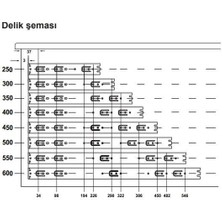 Hafele Ball 35 Bilyalı Ray Tam Açılım 35/250MM