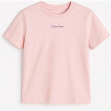 Kadın Ss Classic Logolu Kısa Kollu T-Shirt – Pembe