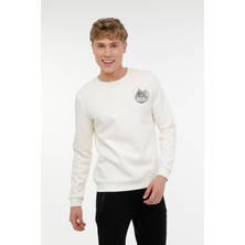 Lumberjack ML NATURELY 16CG700 3PR Ekru Erkek Sweatshirt