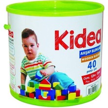 Kidea Ahşap Blok 40 Parça