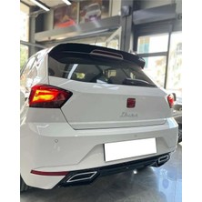 Ibiza Mk5 Uyumlu Sport Difüzör Egzoz Görünümlü Parlak Siyah 2017 Sonrası