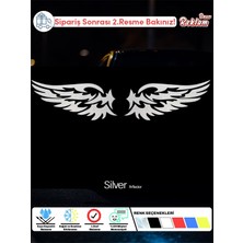 Araç Yan Ayna Kanat Sticker Seti – Çift Taraflı Simetrik Tasarım (15X22 Cm)