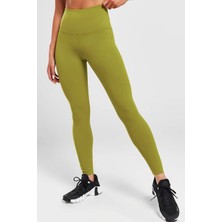 Nike Dri Fit Zenvy Gentle Support High Waisted 7/8 Leggings Kadın Yüksek Bel Iç Cepli Spor Tayt Yosun Yeşili