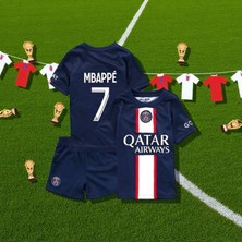 Bite Nose Psg Mbappe Paris Saint Germain 22/23 Sezon Halı Saha Çoraplı  Forması 3'lü Set