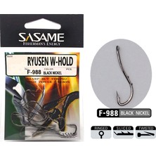 Sasame Ryusen W-Hold Black F-988 Serisi Olta Iğnesi Iğne No : 3