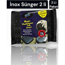 Ince ve Dayanıklı Paslanmaz Çelik Sünger, 2'li Paket Temizliğe Kolaylık Sağlar