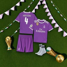 Bite Nose Sergio Ramos 2017 Cardiff Şampiyonlar Ligi Finali Forması Real Madrid Çocuk Tişört