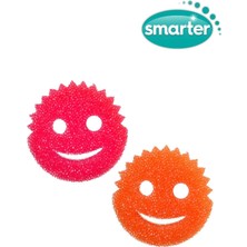 2'li Güçlü Emoji Bulaşık Süngeri Seti, Pratik ve Dayanıklı Temizlik Aracı