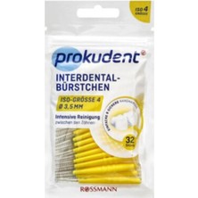 32 Parça Arayüz Fırçası, 3,5 mm Dış Çap, 0,7 mm Tel Çap, Sarı Renk