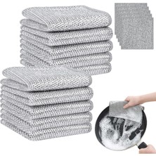 Iki Katlı 20X20 cm Paslanmaz Çelik Tel Temizlik Bezi, Etkili ve Pratik Kullanım