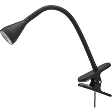 IKEA Nävlınge Masa Lambası LED Siyah Ayarlanabilir Başlık Mandallı Tasarım
