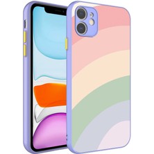iPhone 11 Kılıf Kamera Korumalı Renkli Temperli Xemu X-Cam KAPAK-NO14