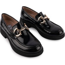 Emel Ayakkabı Hakiki Deri Oxford Rahat Ortopedik Ayakkabı Siyah Rugan 959