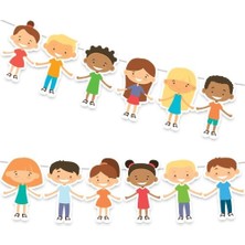 Parti Dükkanım Dekoratif banner 23 NİSAN neşeli çocuklar 180x17