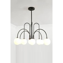 Rachel Modern Kapalı Globe Camlı Sekizli Avize