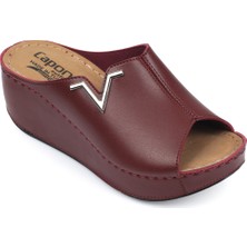 Capone Outfitters Kailey 6145 Kadın Dolgu Topuklu V Toka Terlik