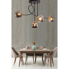 Afrodit Modern Tarz Globe Ithal Camlı Dörtlü Avize