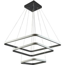 Nikol Modern Tasarım Kare Ledli Üçlü Avize