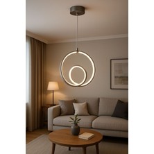 Joker Beyaz Ledli Tekli Sarkıt Avize