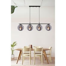 Romaithal Füme Camlı Modern Tasarım Dörtlü