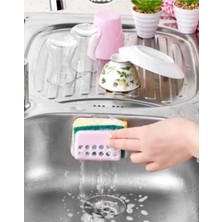 Iki Adet Lavabo Kenarı Sünger Matı, Şık ve Pratik Lavabo Içi Süngerlik Seti