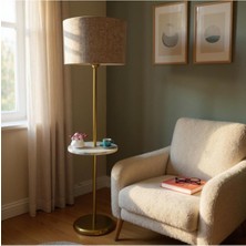 Retain Modern Tepsili Ayaklı Silindir Şapkalı Lambader