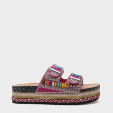 Capone Outfitters Alyson Taşlı Tokalı Düz Topuk Kadın Terlik