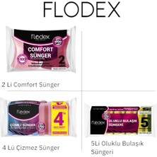3’lü Temizlik Seti: Selilozik, Çizmez, Oluklu Süngerler, Çoklu Paket