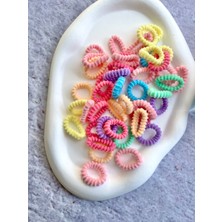 Kutulu Yumuşak Soft Renkli Lastik Toka Bebek Tokası 100'LÜ