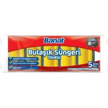 Yumuşak ve Dayanıklı 5'li Soft Bulaşık Süngeri Paketi