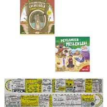 Peygamberimizin Çocuklarla Oynadığı Oyunlar + Peygamber Meslekleri Ara-Bul 2 Kitap Set + Cetvel